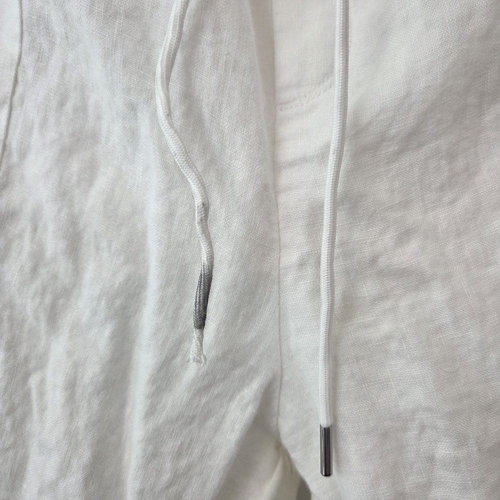 Athleta Retreat Linen High Rise Wide Leg Pants White Size 20 - Picture 3 of 6